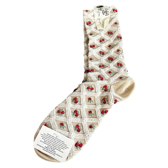 Free People Floral Jacquard Trouser Socks - Picture 4 of 4